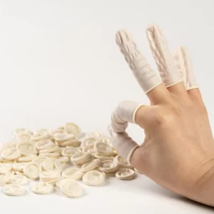 Disposable Protective Safety Gloves Various Colors Anti Static Thickened Anti Slip Dust Proof Latex Finger Cots