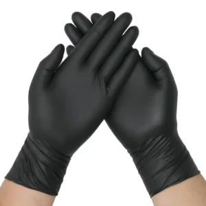 Disposable Puncture Resistant Salon Beauty White Nitrile Gloves Powder Free High Elasticity Food Grade for Pcs Box