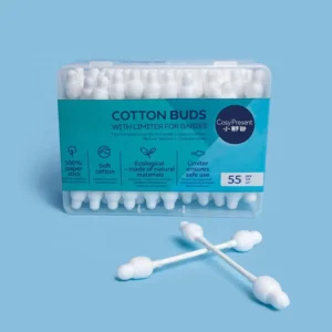 Disposable Q Tips Cotton Swabs 300 Swabs Flat Bamboo Cotton Swabs for Baby
