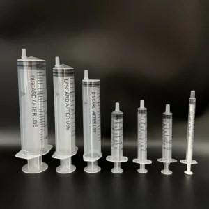 Disposable Retractable Syringes 3CC 5CC 10CC 30CC 50CC 70CC High Pressure Injection Dispenser TPU PE White ISO CE IAF