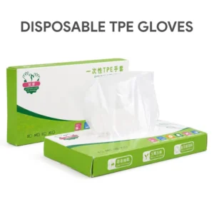 Disposable Safety Gloves PE Food Grade Catering Thickened Transparent Film Kitchen Household Boxed Pull Out Type