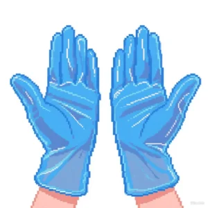 Disposable Safety Gloves in Clear Blue Black Pack