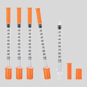 Disposable Safety Insulin Syringes 1ml & 0.5ml for Animal Use