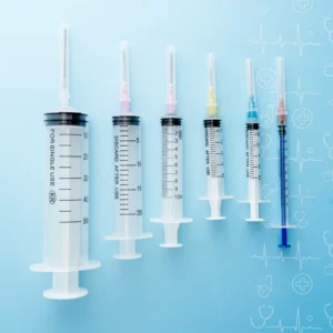 Disposable Safety Veterinary Syringe 1 2 5 10 20ml Sterile Medical Grade PP Pusher 25g Luer Lock Needle Injection Medicine