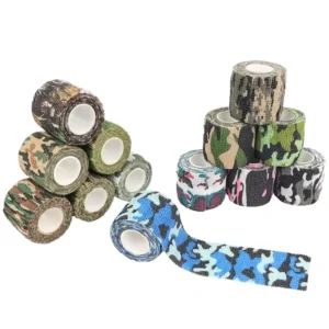 Disposable Self Adhesive Masking Tattoo Handle Elastic Bandage Tapes Non Woven Camouflage Anti Slip Finger Wrap Single Rubber