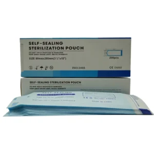 Disposable Self Sealing High Temperature Sterilization Pouches CE Certified 3 Year Shelf Life 90*260mm for Hospital Dental Use
