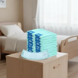 Disposable Soft Breathable Non Woven Fabric Incontinence Pad with Leak Guard and Plain Woven Design