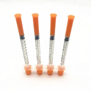 Disposable Sterile 0.3cc 0.5cc 1cc Safety Insulin Syringe With Needle