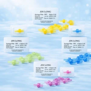 Disposable Sterile 4mm Syringe Filter 0.22 0.45 Micron PP PES PTFE Membrane for Laboratory Test