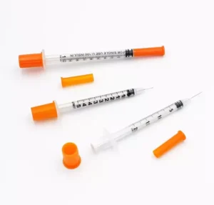 Disposable Sterile Insulin Syringes in 0.3ml 0.5ml 1ml Sizes Medical Diabetic Needles Safety Design
