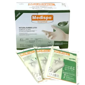 Disposable Sterile Medical Grade Textured Full Latex Gloves 6mil Thickness EN ISO 374 Type Powder Free Silicone Free
