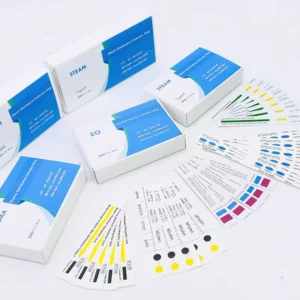 Disposable Sterile Plasma Sterilization Chemical Indicator Strips 15x100mm Green Yellow Color Change Water Based