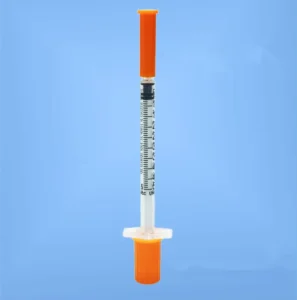 Disposable Sterile U100 31g 5/16″ 6mm 1cc Fixed Needle 29/30G/31G Veterinary Safety Insulin Syringes 1ml case 31g