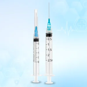 Disposable Sterile Veterinary Syringe 1ml 2.5ml 3ml 23G 25G with Safety Needle