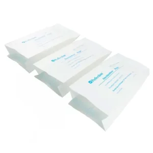 Disposable Sterilization Gusseted Paper Pouch Customized White Adults Medical Consumables CE Approval Airline Gusseted