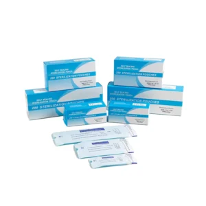 Disposable Sterilization Pouches Jiaxin Brand CE Certified Self Seal Ultrasonic Sealed Blue Class I for Dental Medical