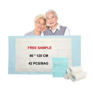 Disposable Super Absorbent Blue 80×120 Bed Mattress Pee Pads Waterproof Nursing Incontinence Underpads for Adults