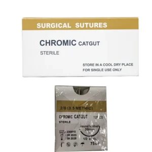 Disposable Surgical Absorbable Catgut Chromic Sutures 3/0 4/0 Medical and Veterinary Consumables Sterile