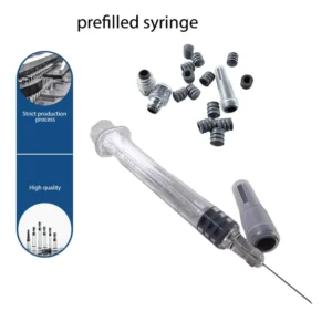 Disposable Syringe with Needle Smooth Movement with No Back Flow Borosilicate Glass