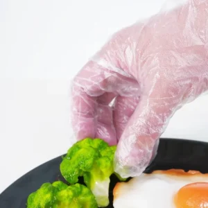 Disposable Transparent PE Gloves Waterproof Smooth Texture Medium Thickness Kitchen Food Safety Gloves for Household