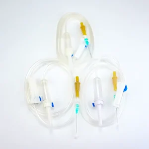 Disposable Veterinary Infusion Set with 18G-25G Needle and Spike Option With or Without Air Vent