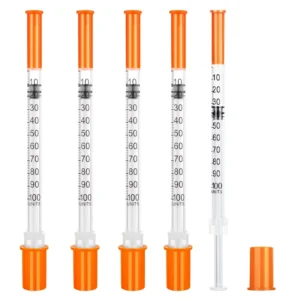 Disposable Veterinary Insulin Syringe 29G 30G 31G Sharp Needle 0.5ml 1ml Livestock Injection