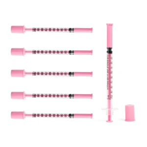 Disposable Veterinary Insulin Syringe 29G 30G 31G Sharp Needle 0.5ml 1ml Livestock Injection