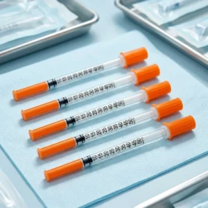 Disposable Veterinary Insulin Syringe Smooth Inner Wall 0.5ml 1ml 29G 30G 31G Farm Clinic