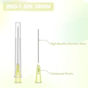 Disposable Veterinary Stainless Steel & Plastic Subcutaneous Hypodermic Mesotherapy Needle 20G38MM Professional Eco Friendly