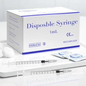 Disposable Veterinary Syringe 1ml Luer Lock Safety for Dogs Cats Pigs Animal Injection Use Plastic