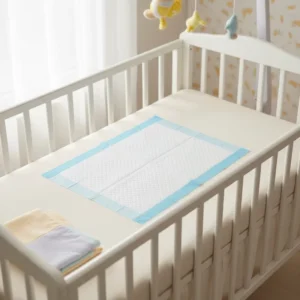 Disposable Waterproof Bed Sheet Underpads Non Woven Fabric Printed Soft PE Film 5 Ply