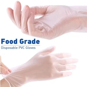 Disposable Waterproof Clear Oil Free Latex Free Powder Free Vinyl Gloves