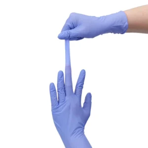 Disposable Waterproof Nitrile Gloves Ice Blue Anti Slip & Anti Cut Titanfine Brand Cleaning Hand Gloves