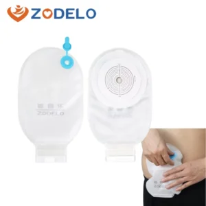 Disposable White CE Certified Irradiation Sterilized Colostomy Pouch One Piece Stoma Bag Medical Supplies