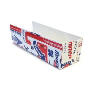 Disposable White Hot Dog Paper Tray Paper Boat Paper Food Tray