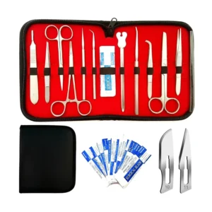 Dissection Instrument Kit Stainless Steel Surgical Training Kit Surgical Instruments Lab Medical Carrying Case