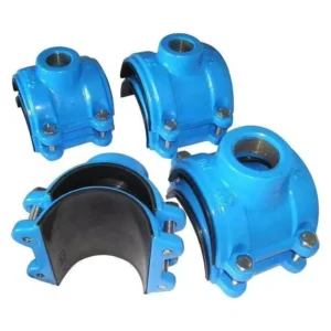 Diverse ISO 9001 Certified Saddle Clamps for Water System Pipe Fittings with Flange Connectivity