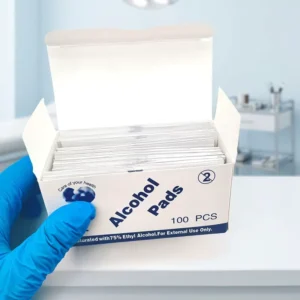 Dog Cat Injection Site Preparation Alcohol Swabs 75% Ethanol Disposable Non Woven Pads 3x6cm