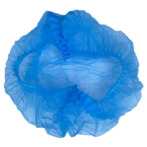 Double Elastic Non-Woven Surgical Head Cover Medical Bouffant Disposable Mob Cap with Clip Made From PP