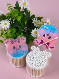 Double-Headed Disposable Makeup-Removing Safe Ear Cleaning Beauty Buds Cotton Swab Boxed