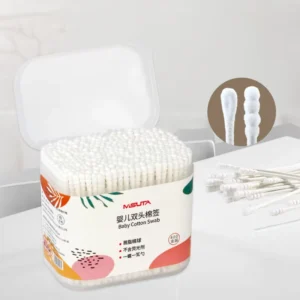 Double Heads Ear Cotton Swabs Absorbent Paper Stick Makeup Cotton Buds Baby Cotton Swabs With Different Tips