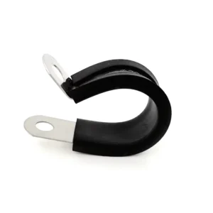 Double Layer PVC Lining Bracket Pipe Rubber P Style Hose Clamps