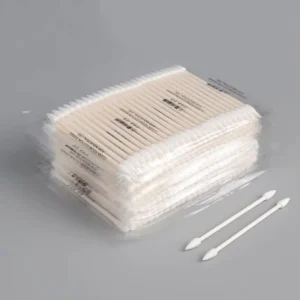 Double Pointed Precision Tip Biodegradable Cotton Swabs Sterile Cotton Buds Cleaning Cleanroom Cotton Swabs for Makeup