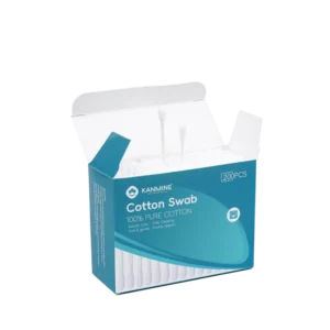 Double Precision Tips Two Head Pointed Round Tip Cotton Bud 200pcs Paper Stick Cotton Swab with New Paper Box