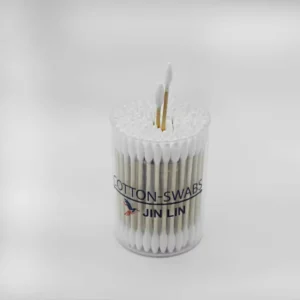 Double Round Heads Cotton Swabs Bamboo Stick Makeup Tool
