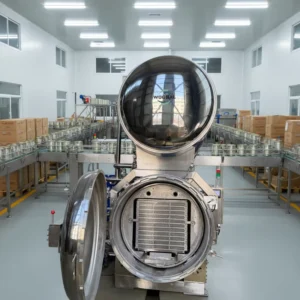 Double Tanks Food Sterilizing Water Immersion Retort Autoclave Machine for Pouch Vacuum Bag