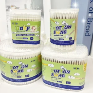 Double-headed Baby Cotton Swabs 100/200/300/500pcs for Beauty Salon Care and Makeup Biodegradable Lint-free SY812-SY815