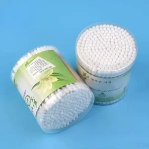 Double heavy duty wooden swab sticks sterile cotton swabs