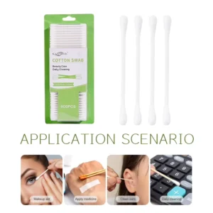 Double tipped Makeup and Beauty 600pcs Cotton Bud Cotton Swabs with Blister Card Packed
