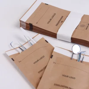 Dry Heat Kraft Paper Sterilization Pouch Bag EO Sterilization Pouch Bag for Class I Medical Use CE Certified